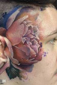 hodet personlighet blomst tatovering mønster