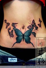 beauty tattoo butterfly tattoo - Nagtrabaho ang Japanese Huang Yan nga tattoo