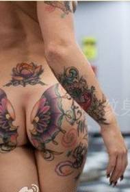 beleza quadril moda asas bonitas tatuagem padrão imagem