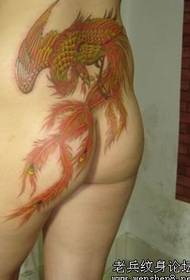 alternatyf klassike skientme heupen kleur beest Phoenix tattoo patroan