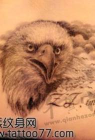 a hip eagle tattoo pattern