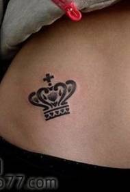 beleza moda barriga coroa popular tatuaxe coroa