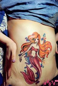immagine sexy del tatuaggio della sirenetta della pancia di modo di personalità