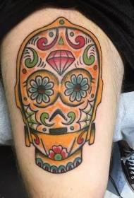 uzorak za tetovažu bombona u meksičkom stilu