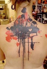 foto collo donna modello tatuaggio