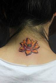 Isithonjana sombukiso we-tattoo sancoma iphethini le-lotus ye-molus
