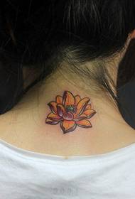 Tattoo show picture recommended a neck lotus tattoo pattern