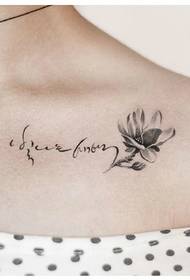 modello di tatuaggio personalità fiore