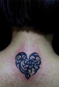 Dashuria Imprint Romantike Zemra Formë Tattoo Tattoo