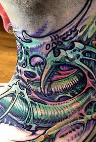 Hals 3D Tattoo Muster