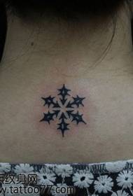 beuheung corak tattoo totem snowflake populér