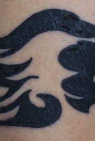 ombro preto tribal leão cabeça tatuagem padrão