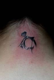 символ на врата на любовта диамантен пръстен татуировка Фигура