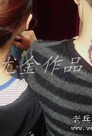 neck totem Vine couple tattoo
