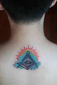 Neck God Eye tattoo pattern