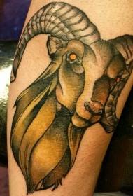 слика ногу велика козја глава тетоважа слика