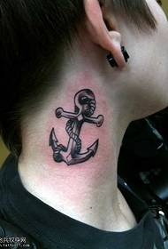Iphethini ye tattoo ye-Anchor tatto