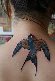 Neck Little Swallow Tattoos for the ለወደፊቱ