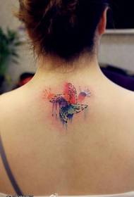 шема на тетоважа на ветерници за ветерници во боја на вратот