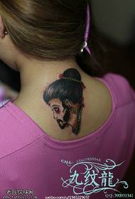 modello di tatuaggio avatar di bell'aspetto personaggio antico