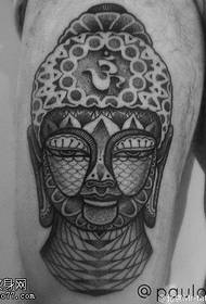 Tatueringsmönster för lår Brahma Buddha