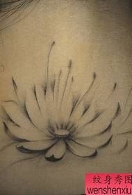 kaklo tatuiruotės modelis: alternatyvus populiarus kaklo lotoso tatuiruotės modelis