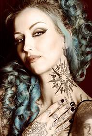 Schönheit Hals Persönlichkeit Tattoo Muster