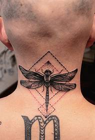 alternative men's neck small tattoo one