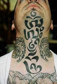 domineering heroic neck Personality tattoo