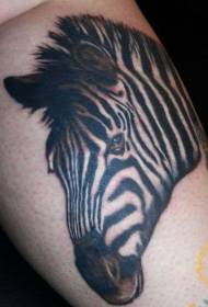 realistysk realistysk zebra-holle tatoetepatroon