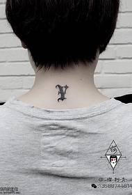 neck classic money character tattoo pattern