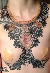 Vzor tetovania Tribal náhrdelník