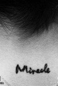 bel modello di tatuaggio inglese bello