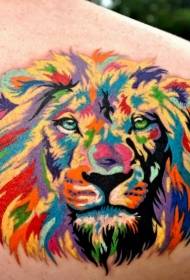 rame slatka boja lava glava tetovaža slika
