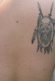 Волк и Перо Личность Татуировки