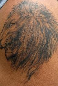 igxalaba ingonyama yentloko yomfanekiso we tattoo