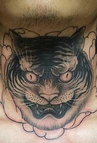kattehode tatovering på nakken er så skummelt