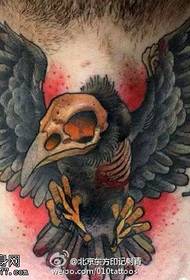 Pola Tattoo Crow Realistis