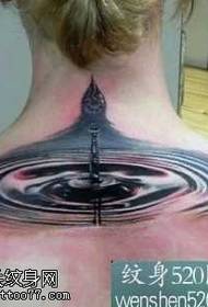 капка на вратот посебен ефект шема на тетоважи