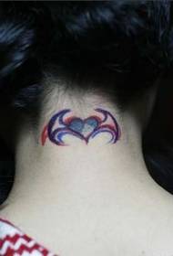 Neck color hapana theme yekugadzira tattoo