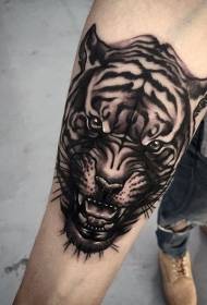 Potpuno novi uzorak tetovaža glave glave u tigra