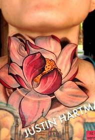 nakke farge lotus tatovering arbeid