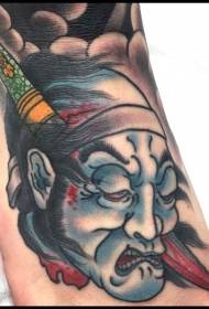 Rist asiatischen traditionellen japanischen zuerst gemalten Tattoo-Muster