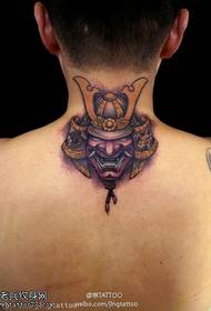 Fantastico modello di tatuaggio samurai giapponese