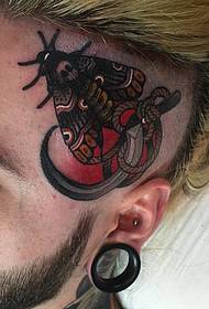 hlava školní můra kosou tetování vzor
