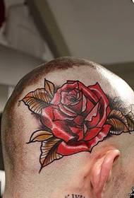 head school rose tattoo pattern