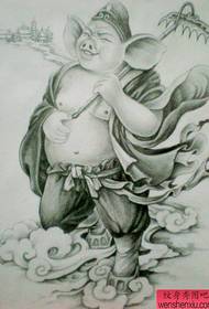 รูปสักแนะนำหมูแปดแหวนงานต้นฉบับรอยสัก