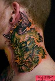 figura e tatuazhit rekomandoi një punë tradicionale të tatuazheve me ngjyra të qafës tatuazhe, 33515 @ ngjyra e qafës Perëndia syri u rrit tatuazhi punon me tatuazhe