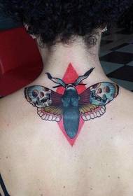 kvinde hals farve kranium mal tatovering arbejde