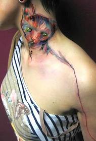 belle foto di tatuaggi di gatti